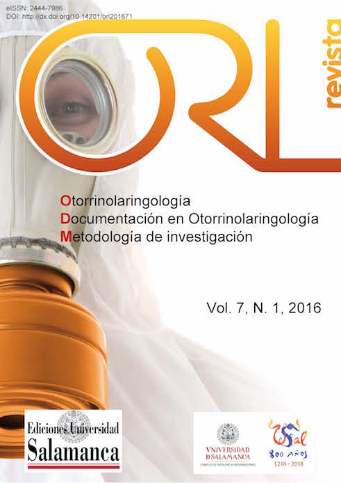 Revista ORL, 2016, vol. 7, n. 1, pp. 1-66.