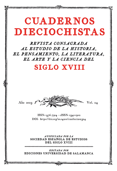                         Ver Vol. 24 (2023): Enfermedad, política y ciencia en la España del siglo XVIII
                    