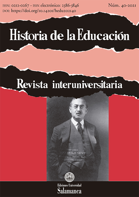                         Ver Vol. 40 (2021): Historia de la educación pertinente para la formación de los docentes: la historia del currículum. Nuevas perspectivas, nuevos enfoques, nuevos contenidos
                    