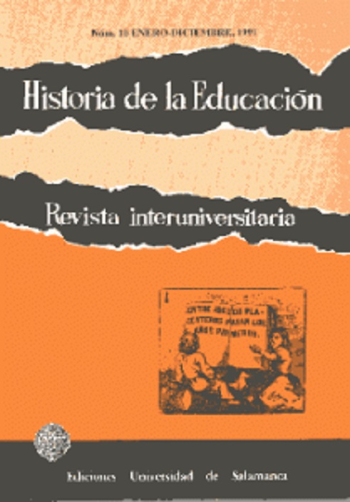                         Ver Vol. 10 (1991): Historia de la educación infantil
                    