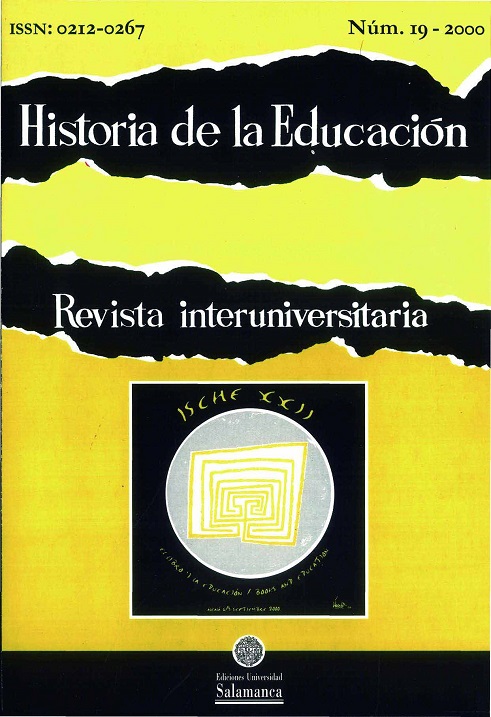                         Ver Vol. 19 (2000): Los manuales escolares en la historia
                    