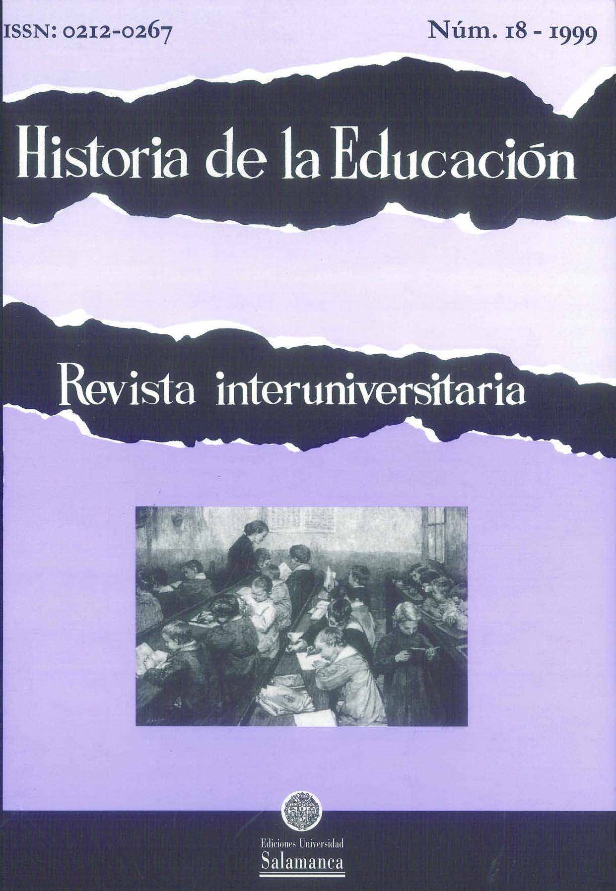                         Ver Vol. 18 (1999): Historia de la educación social
                    