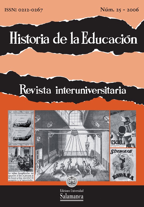                         Ver Vol. 25 (2006): Nuevas tendencias en Historia de la Educación
                    