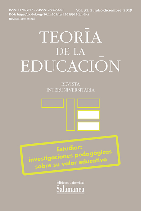                         Ver Vol. 31 Núm. 2 (2019): Estudiar, investigaciones pedagógicas sobre su valor educativo
                    