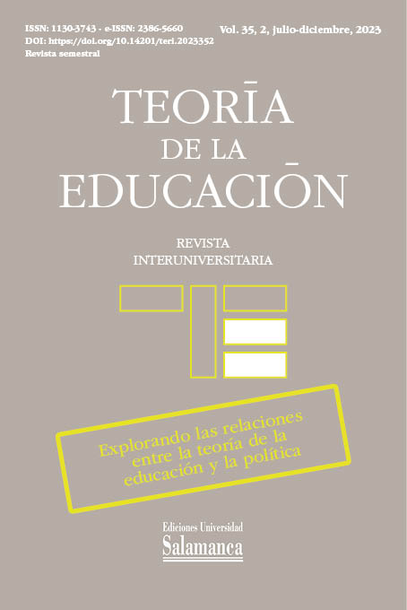                         Ver Vol. 35 Núm. 2 (2023): Explorando las relaciones entre la teoría de la educación y la política
                    