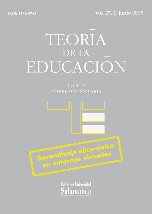 Teoría de la Educación, 2015, vol. 27, n. 1