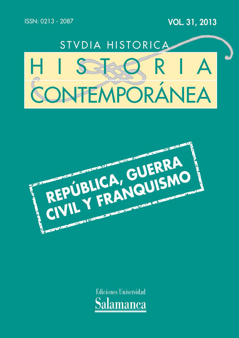                         Ver Vol. 31 (2013): República, Guerra Civil y Franquismo
                    