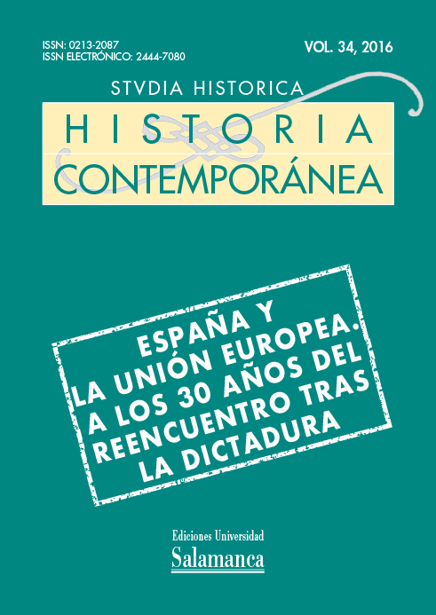                         View Vol. 34 (2016): España y la Unión Europea. A los treinta años del reencuentro tras la dictadura
                    